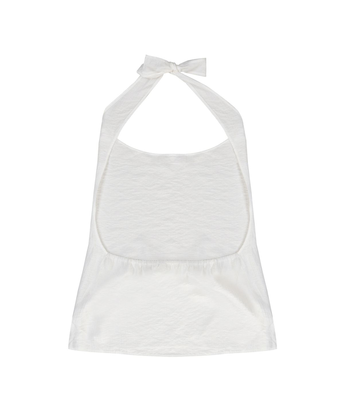 닉앤니콜(NICK&NICOLE) BACK TIE HALTER TOP_IVORY