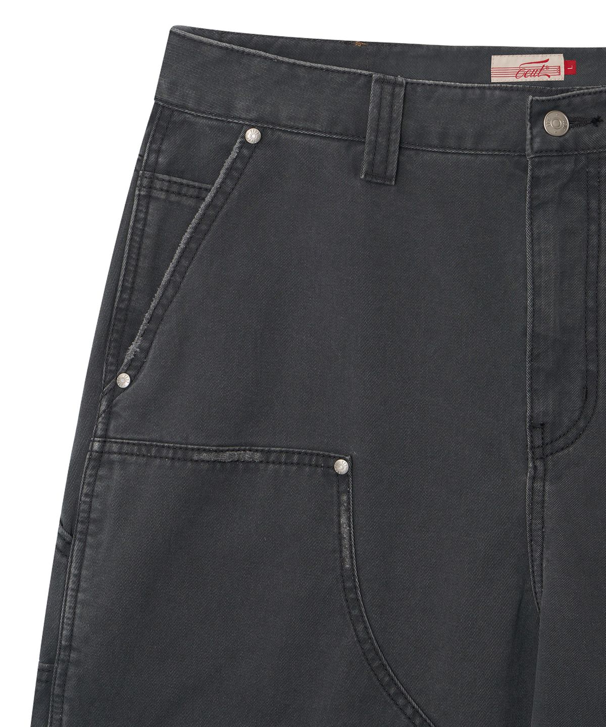 이우트(EEUT) COLOUR CARPENTER PANTS / CHARCOAL