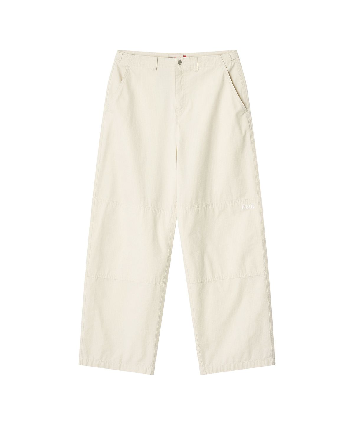 이우트(EEUT) RIPSTOP KNEE CUT WORK PANTS / IVORY