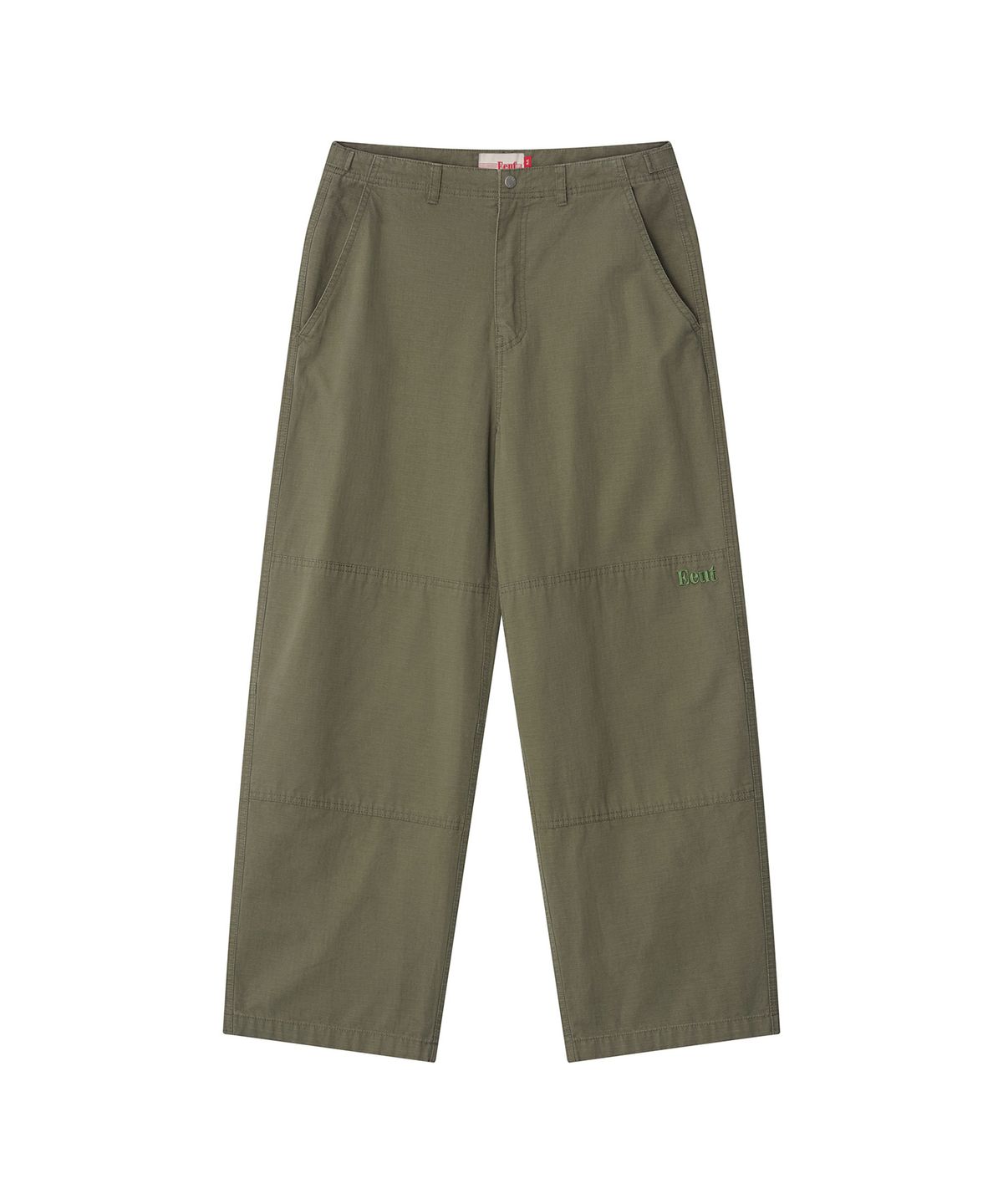 이우트(EEUT) RIPSTOP KNEE CUT WORK PANTS / KHAKI