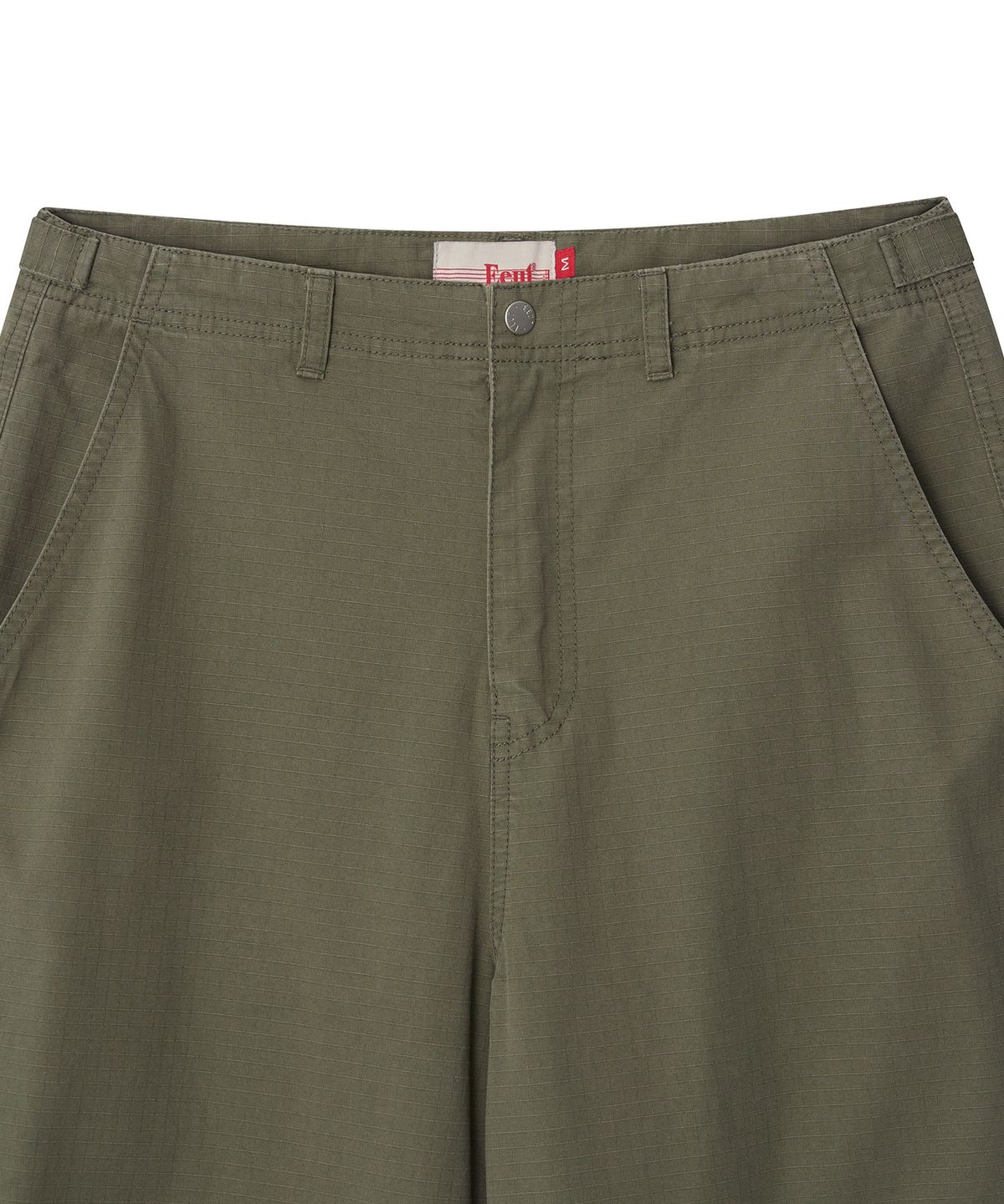 이우트(EEUT) RIPSTOP KNEE CUT WORK PANTS / KHAKI