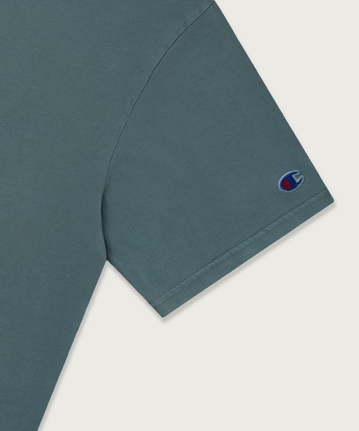 챔피온(CHAMPION) 조그택 다잉 반팔 티셔츠 Green