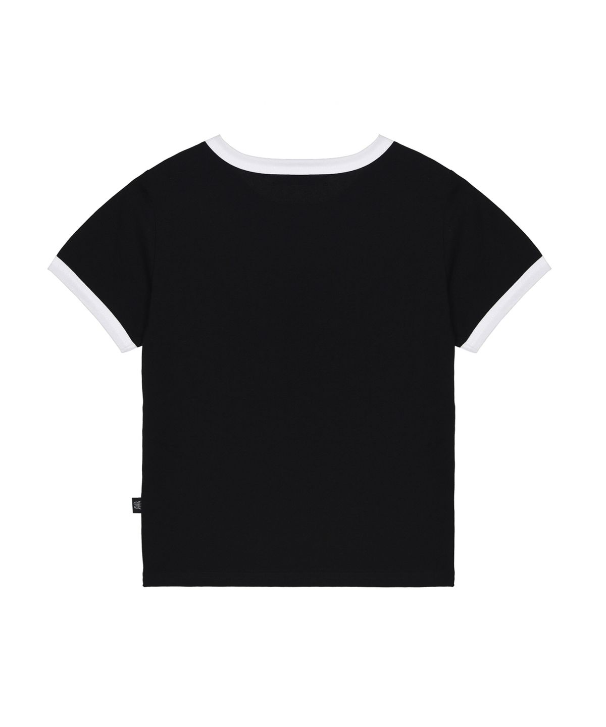 닉앤니콜(NICK&NICOLE) BUTTERFLY GRAPHIC RINGER TOP_BLACK