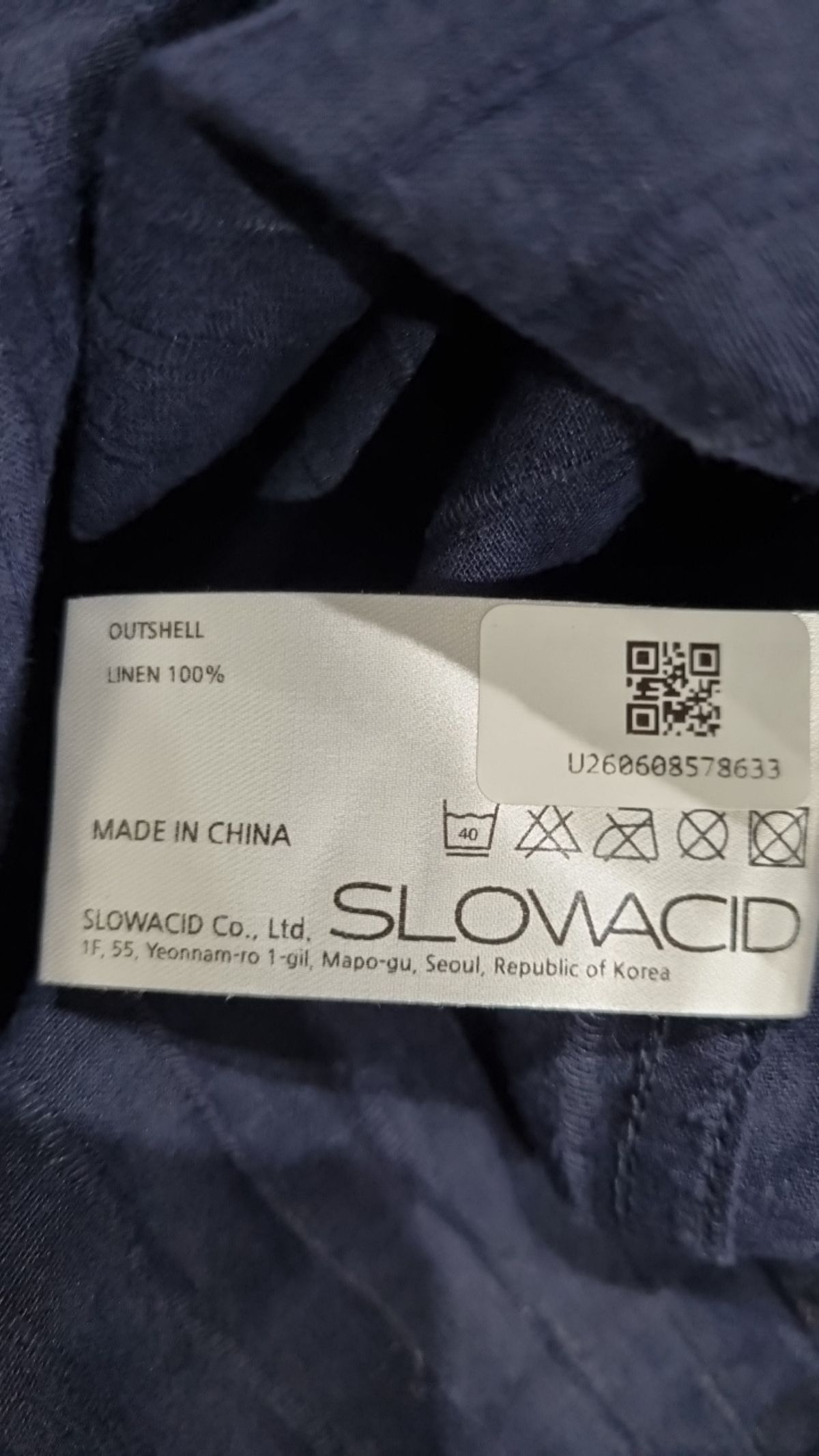슬로우애시드(SLOWACID) 캐주얼 셔츠 S