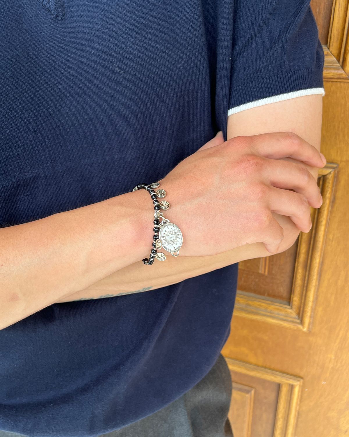 헬리오스(HELIOS) ETHNIC BRACELET #4 [BLACK]