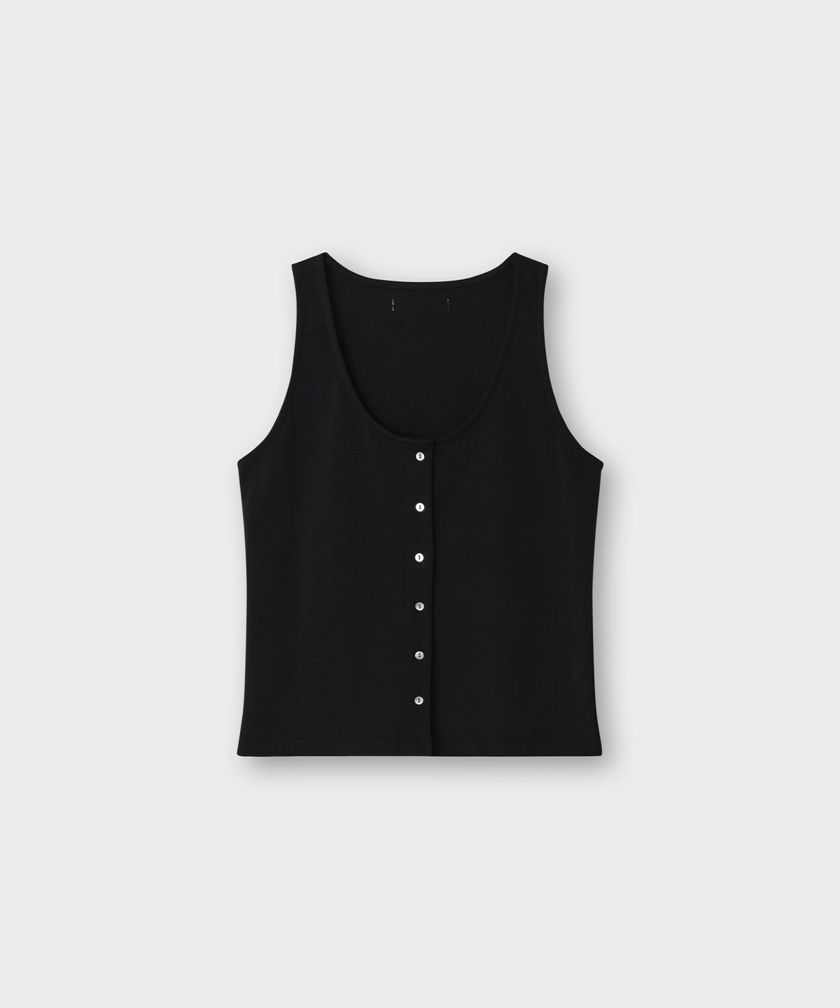더 릴(THE LILLE) Bake Button Sleeveless_Black