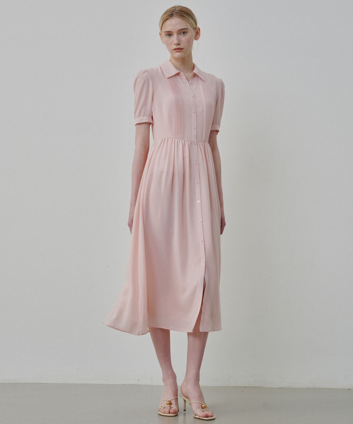 올리브 데 올리브(OLIVE DES OLIVE) 쉬폰 플리츠 원피스 OH6MO4860