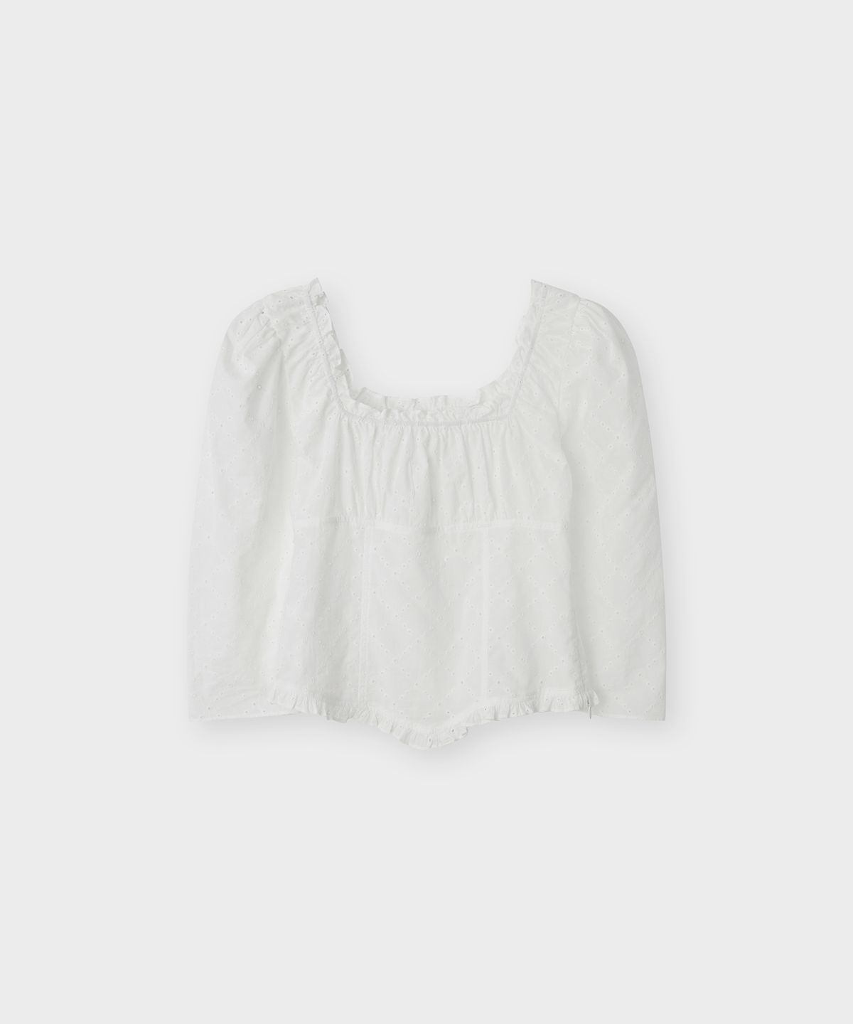 더 릴(THE LILLE) Loire Lace Blouse_Ivory