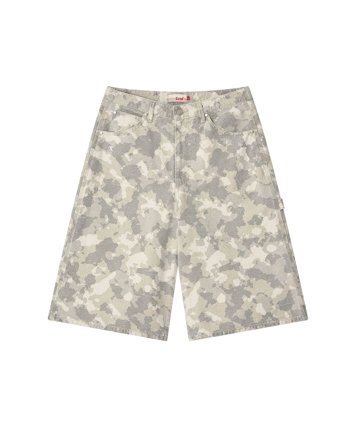 이우트(EEUT) VINTAGE CAMO BURMUDA PANTS / IVORY