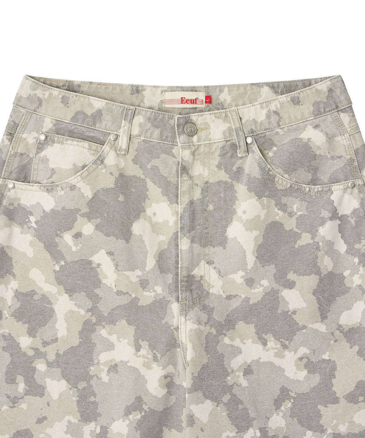 이우트(EEUT) VINTAGE CAMO BURMUDA PANTS / IVORY