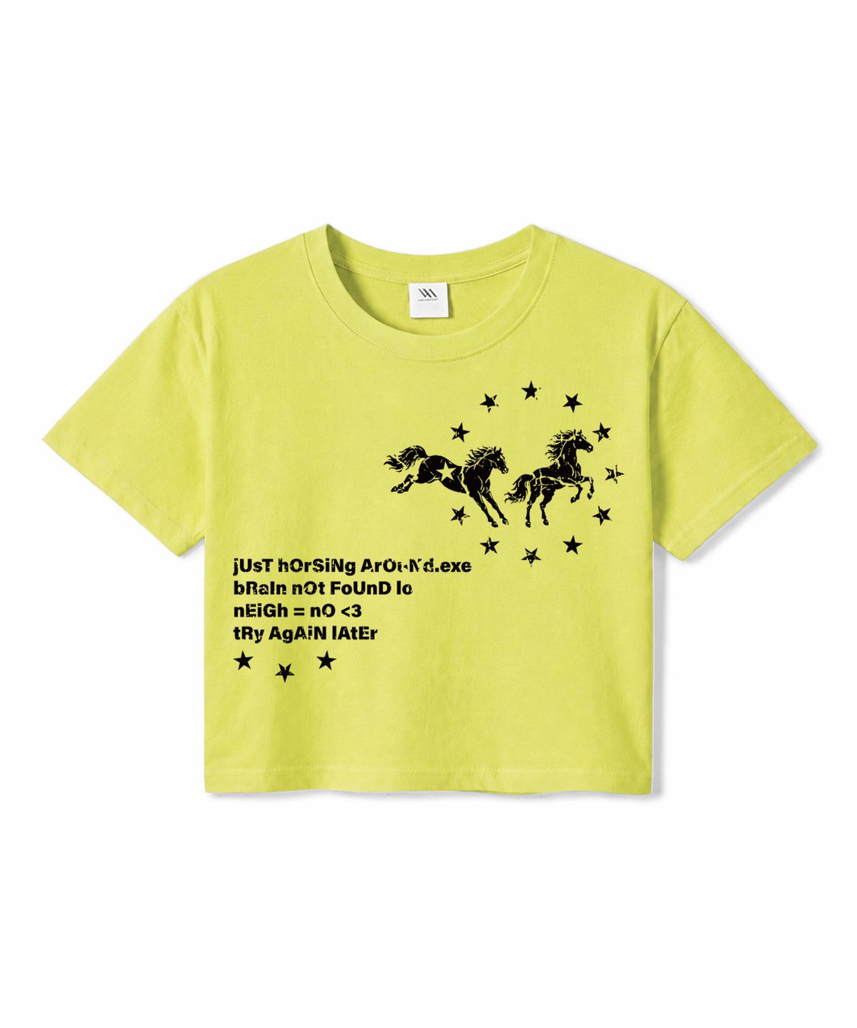 밀리언데이(MILLION DAY) Neigh 크롭 반팔티