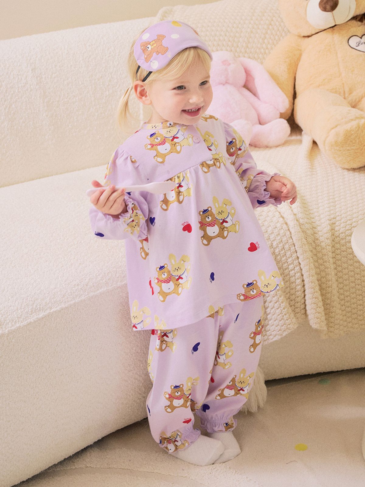 몰리멜리프렌즈(MOLLIMELLI FRIENDS) 하트 토곰이 여아 파자마