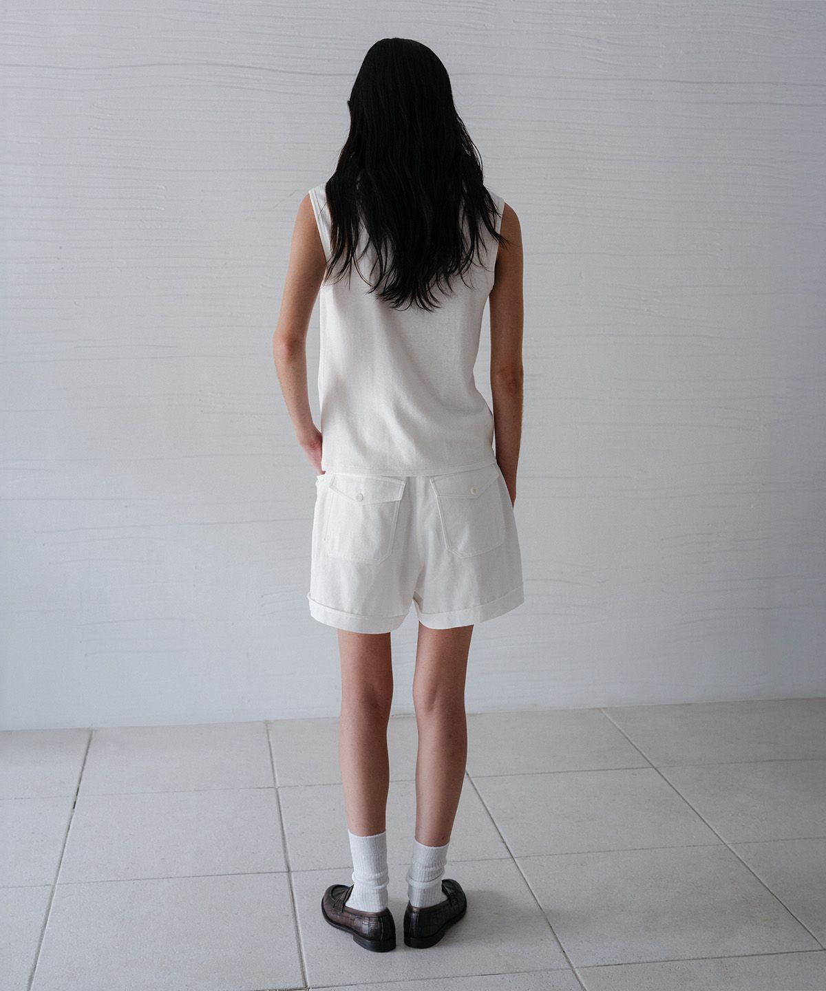 블랭크룸 우먼(BLANKROOM HER) 내추럴 시드 탑_IVORY