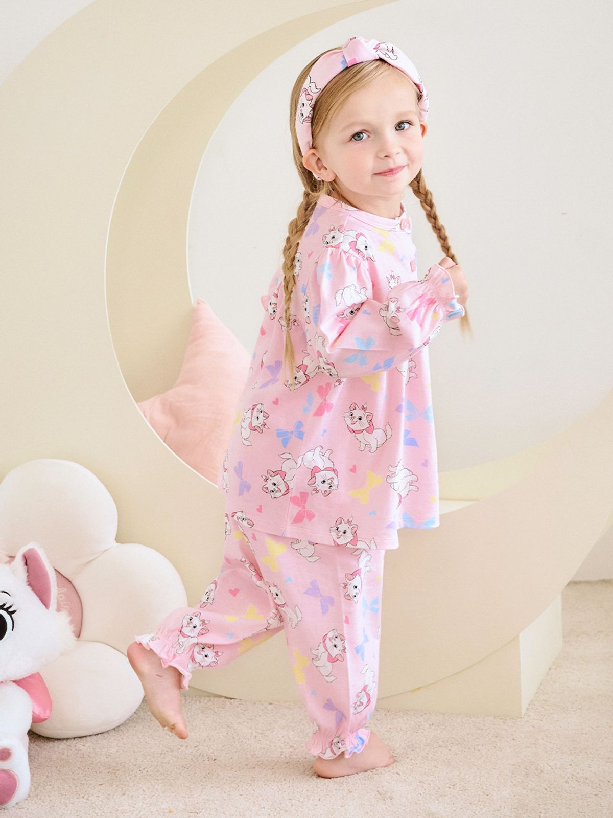 몰리멜리프렌즈(MOLLIMELLI FRIENDS) [디즈니]마리 위드리본여아파자마