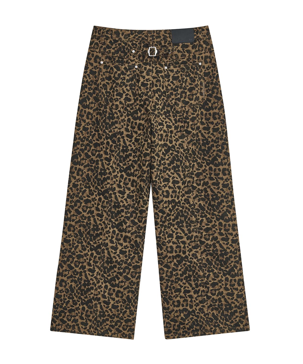 데프가먼츠(DEFGARMENTS) STUD PARACHUTE PANTS [LEOPARD BROWN]