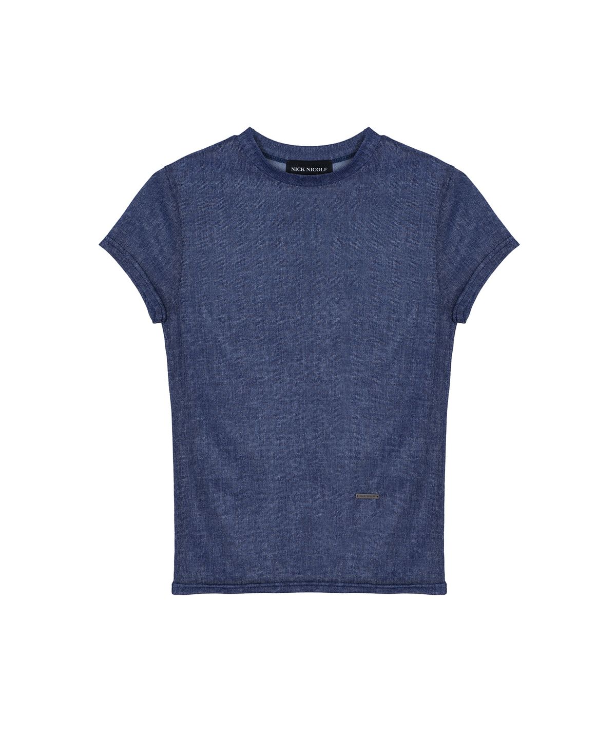 닉앤니콜(NICK&NICOLE) SHEER DENIM MOOD TOP_BLUE