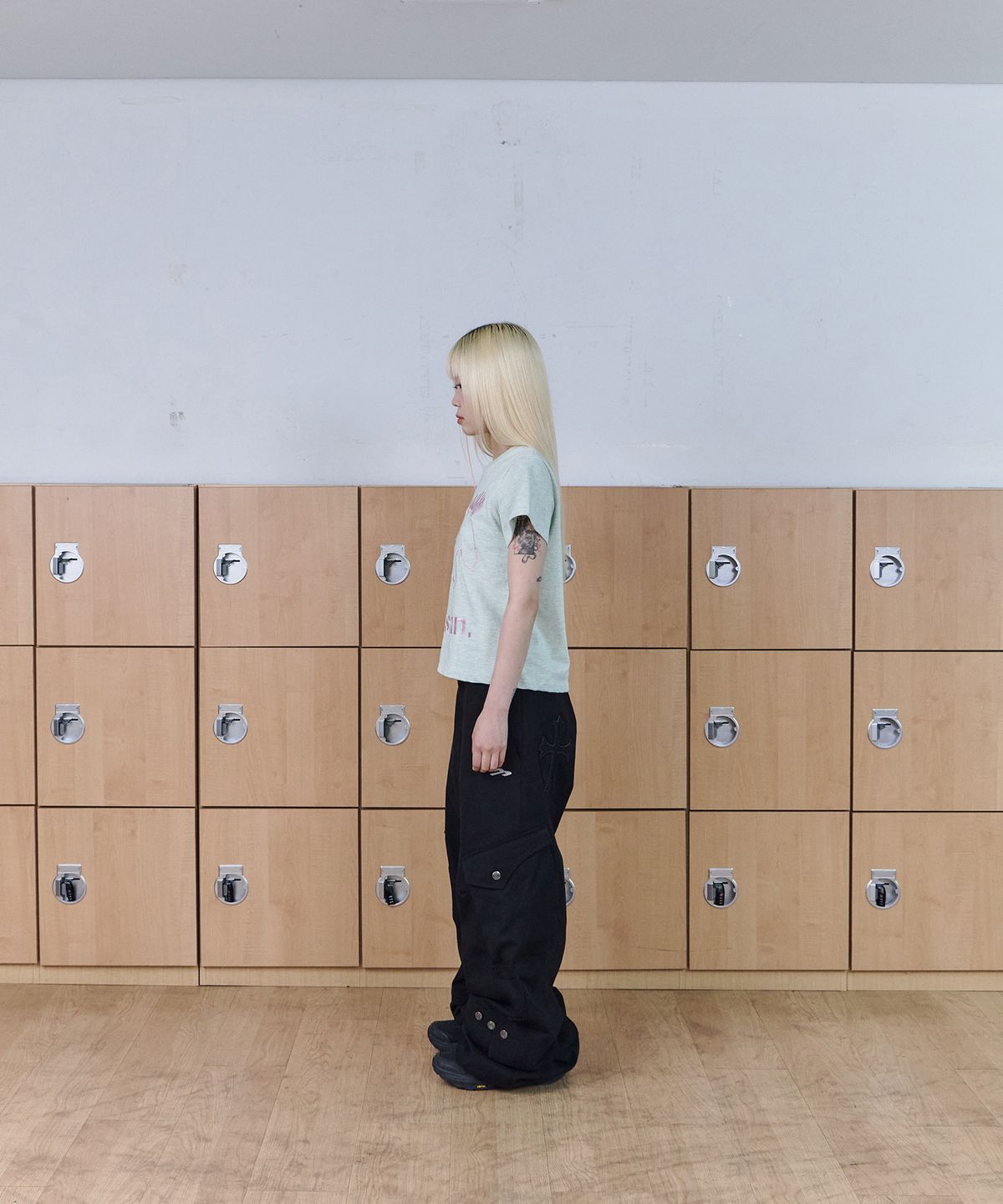 탄산마그네슘(TANSANMAGNESIUM) 포니 자수 티셔츠 (민트)