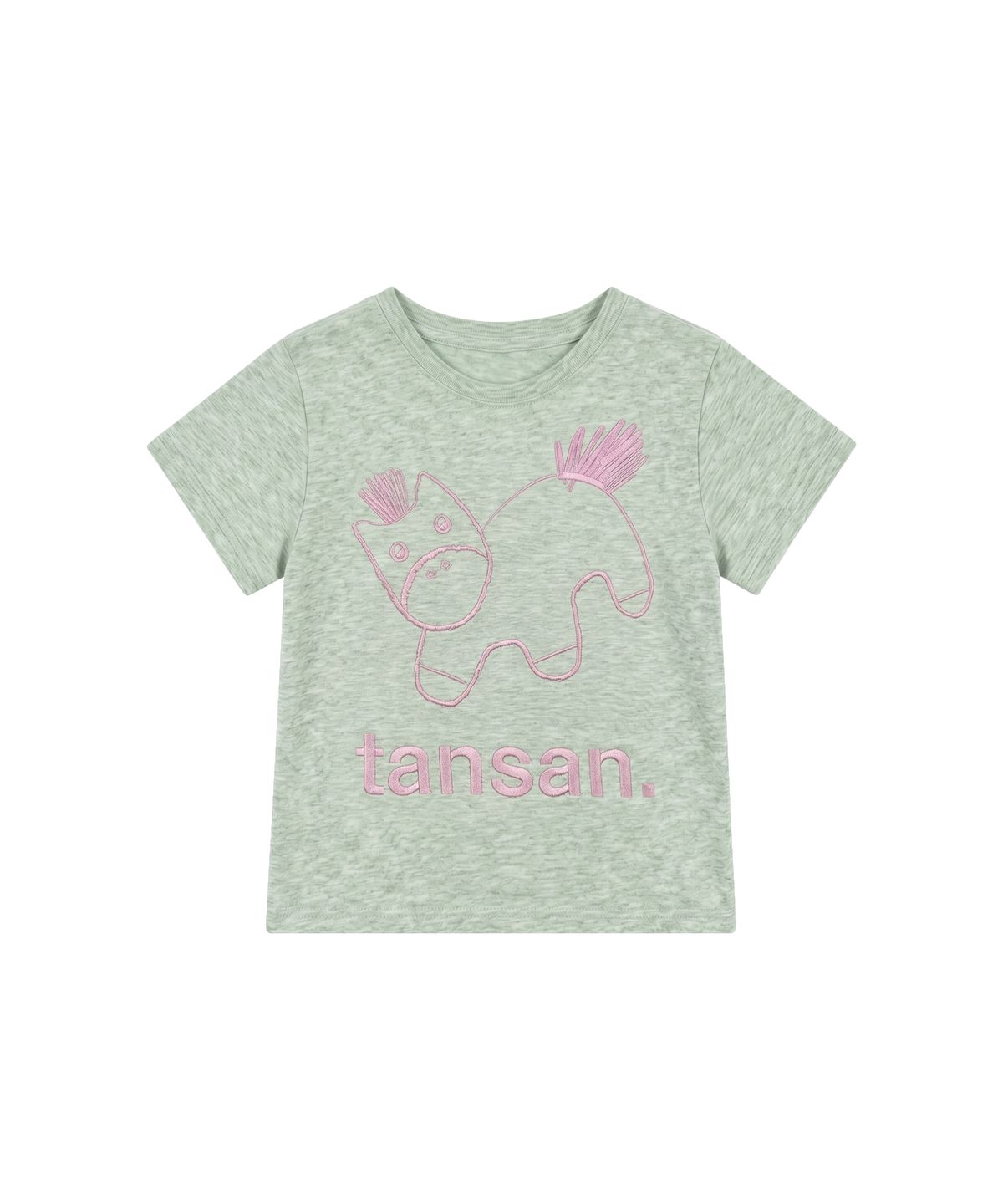 탄산마그네슘(TANSANMAGNESIUM) 포니 자수 티셔츠 (민트)