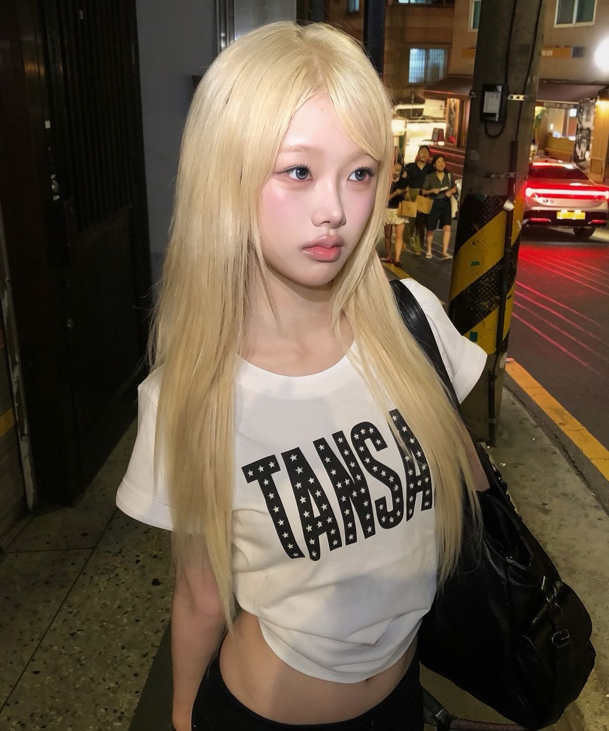 탄산마그네슘(TANSANMAGNESIUM) 탄산 스타 로고 티셔츠 (화이트)