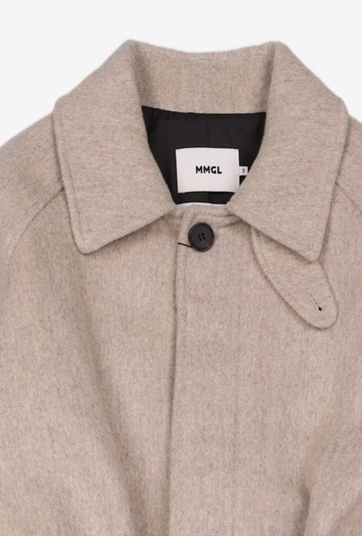엠엠지엘(MMGL) WOOL BALMACAAN COAT (OATMEAL BEIGE) 3