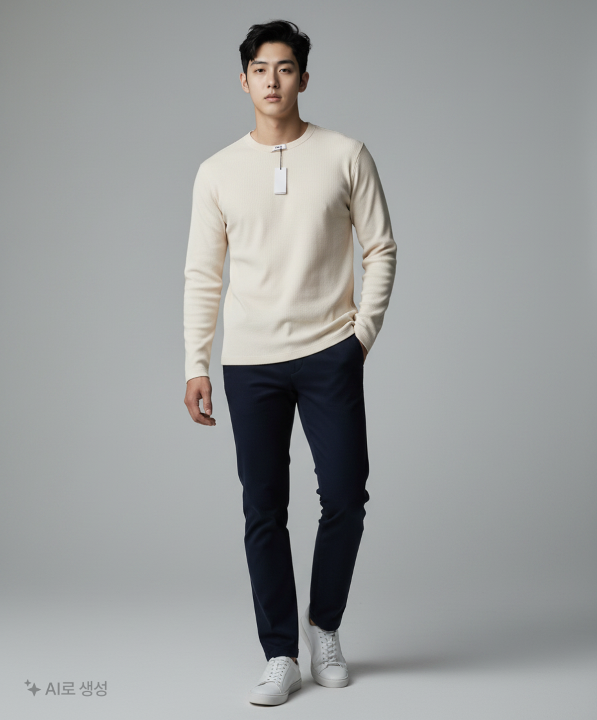 앤드지(AND Z) 남성) 데일리 긴팔티_BZD4TR1001 100
