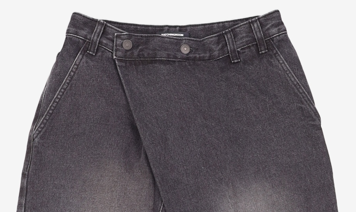 해칭룸(HATCHINGROOM) Wrap Jeans Black