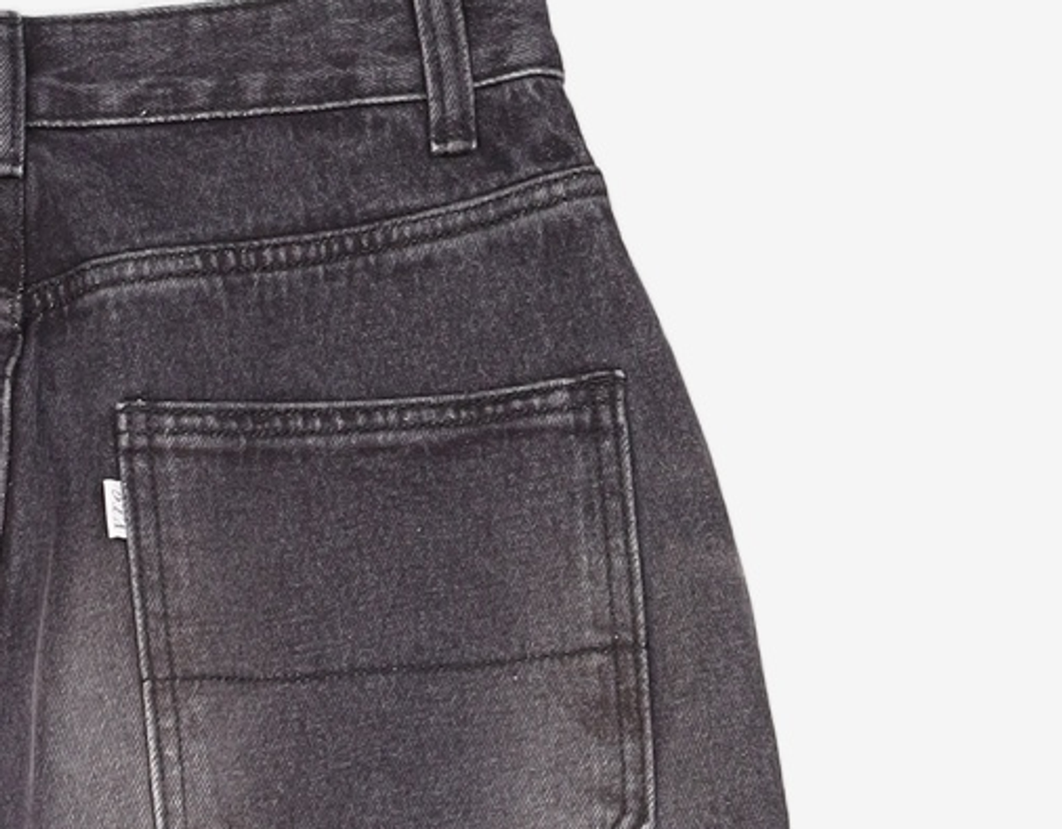 해칭룸(HATCHINGROOM) Wrap Jeans Black