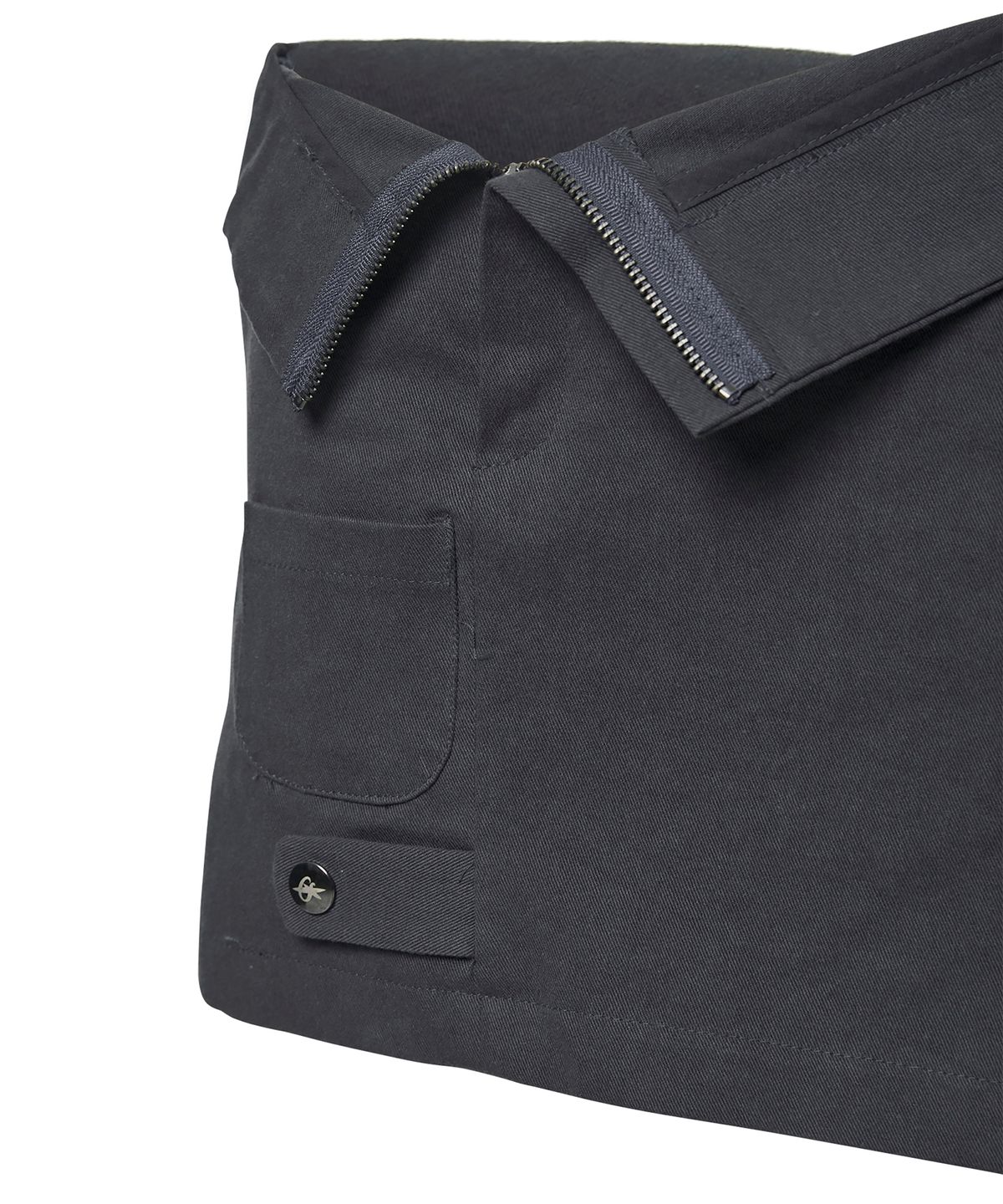 플레어업(FLAREUP) Asymmetrical Folded Skirt (FL-272_Dark Gray)