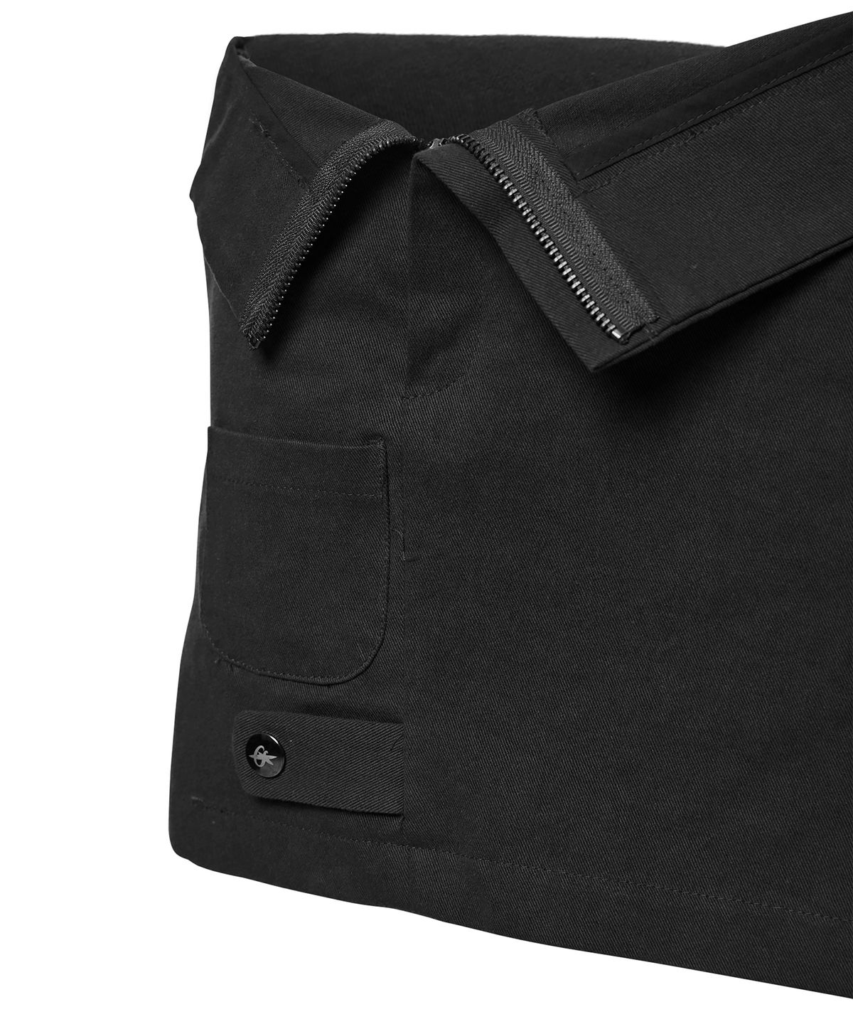플레어업(FLAREUP) Asymmetrical Folded Skirt (FL-272_Black)