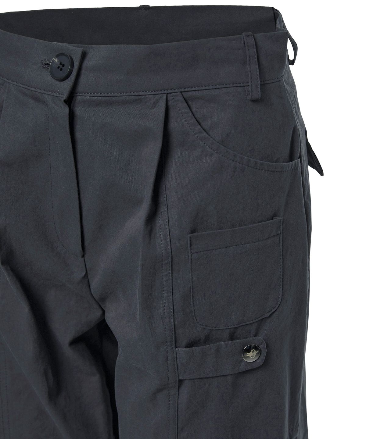 플레어업(FLAREUP) Structured Capri Pants (FL-271_Dark Gray)