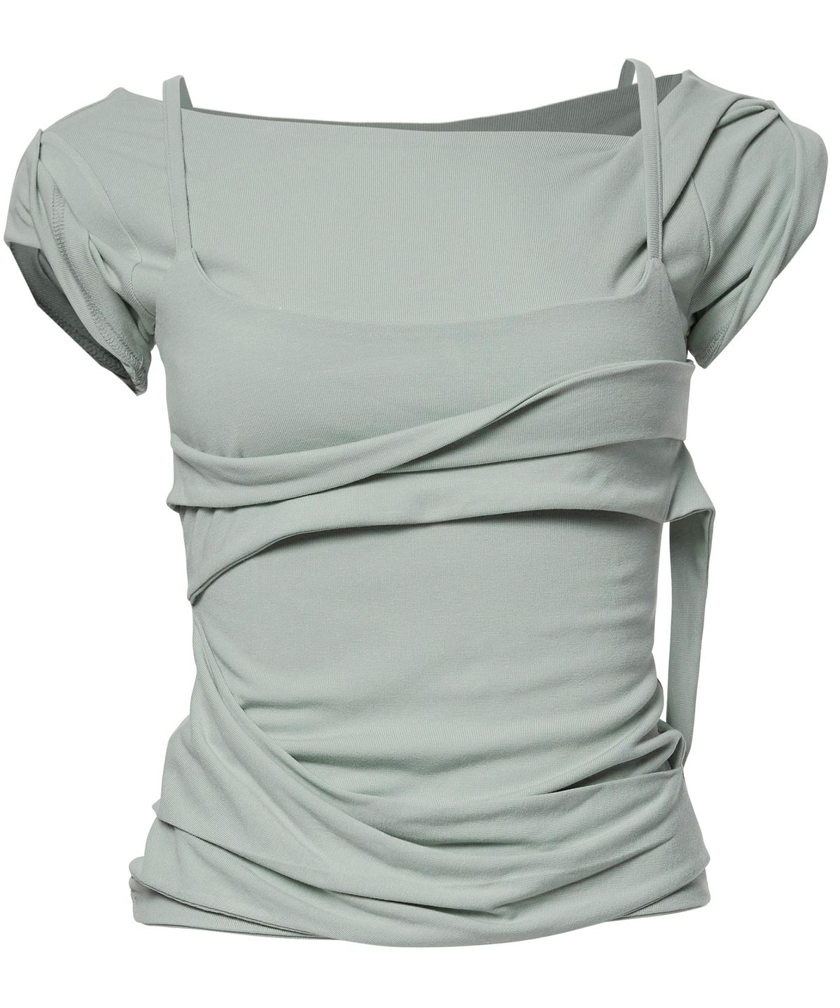 플레어업(FLAREUP) Layered Bustier T-Shirt (FL-108_Mint)