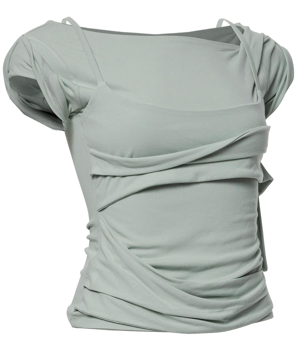 플레어업(FLAREUP) Layered Bustier T-Shirt (FL-108_Mint)