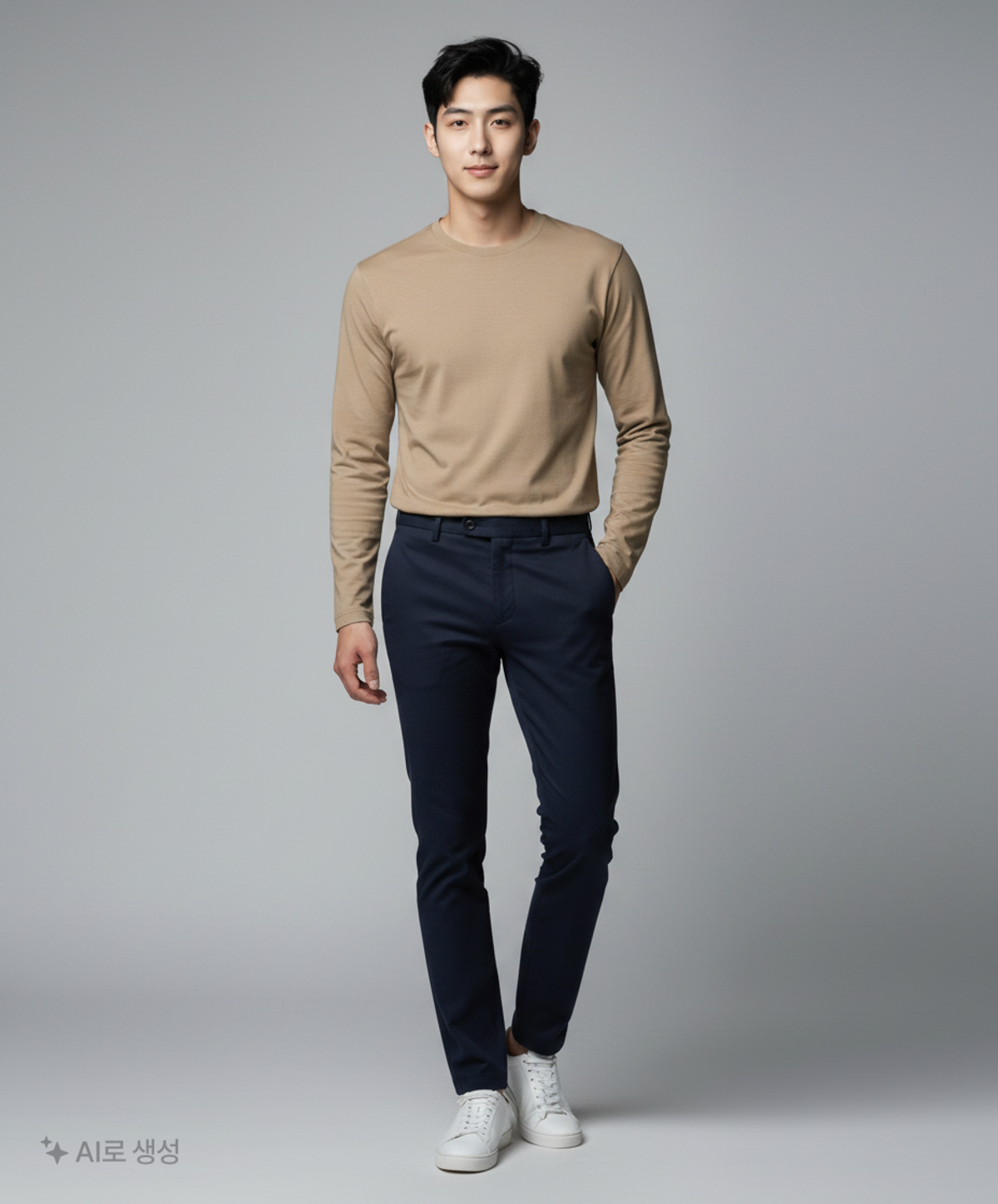 무신사 스탠다드(MUSINSA STANDARD) 긴소매 티셔츠 S