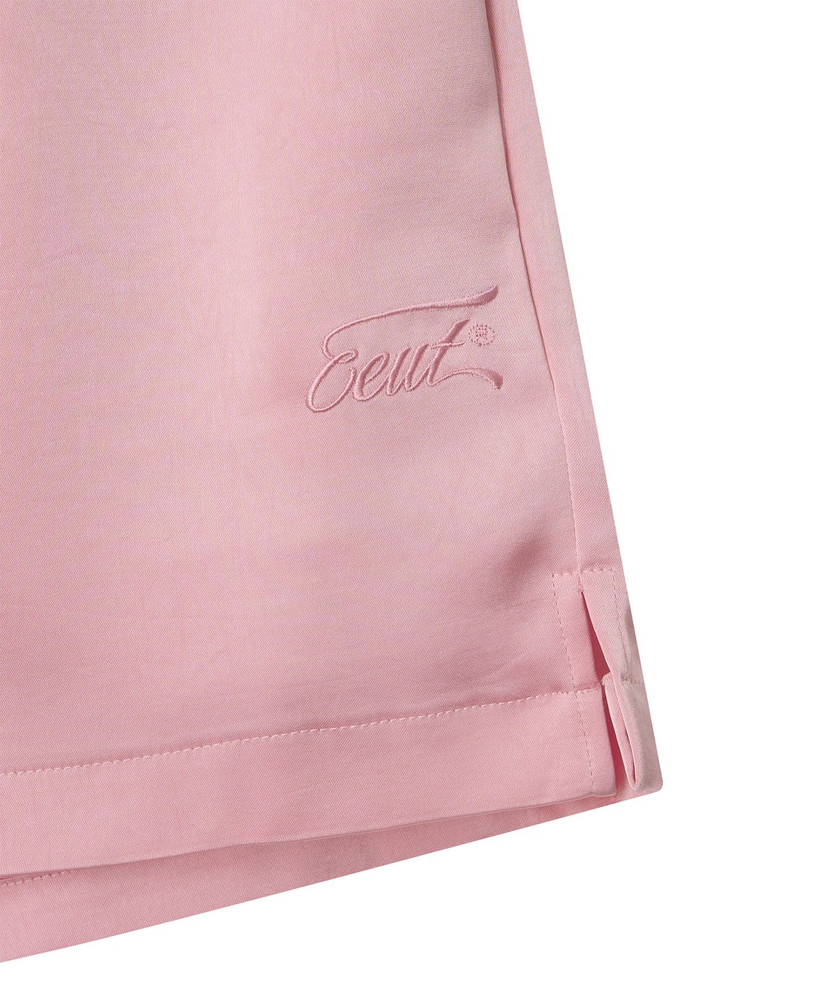 이우트(EEUT) SATIN BANDING SHORTS / PINK