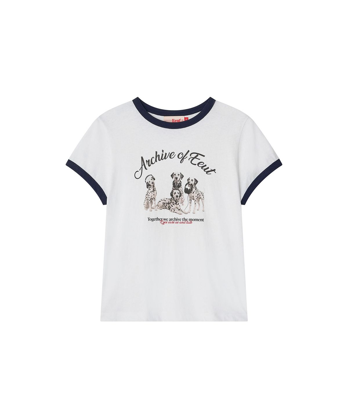 이우트(EEUT) DALMATIAN LINGER T-SHIRT / WHITE