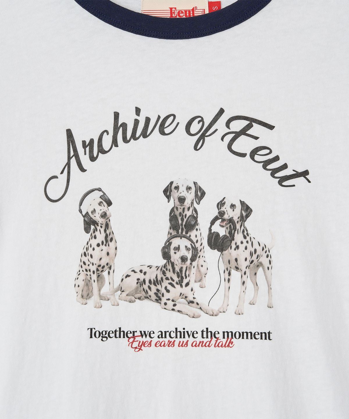 이우트(EEUT) DALMATIAN LINGER T-SHIRT / WHITE