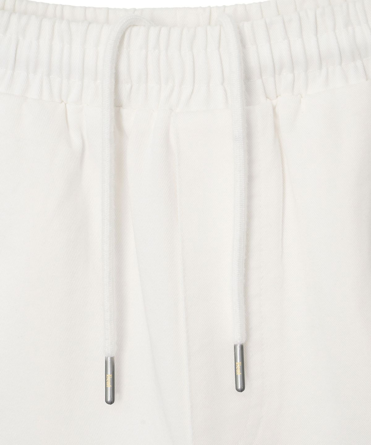 이우트(EEUT) WASHED COTTON BANDING SHORTS / IVORY