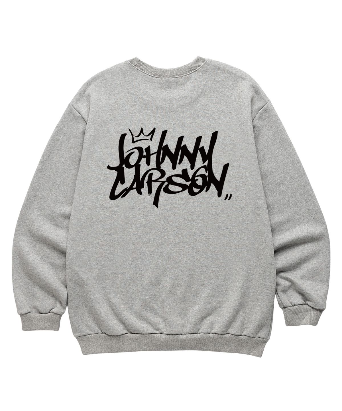 자니카슨(JOHNNY CARSON) Classic Graffiti Logo 맨투맨 (JCLTS016) 멜란지그레이