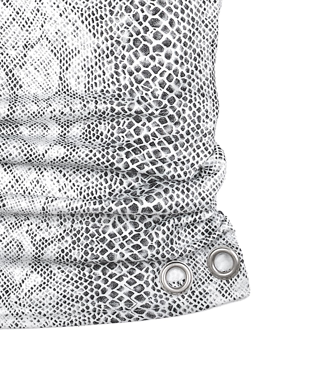 이양(EYANG) PYTHON SHIRRING SLEEVELESS TOP WHITE
