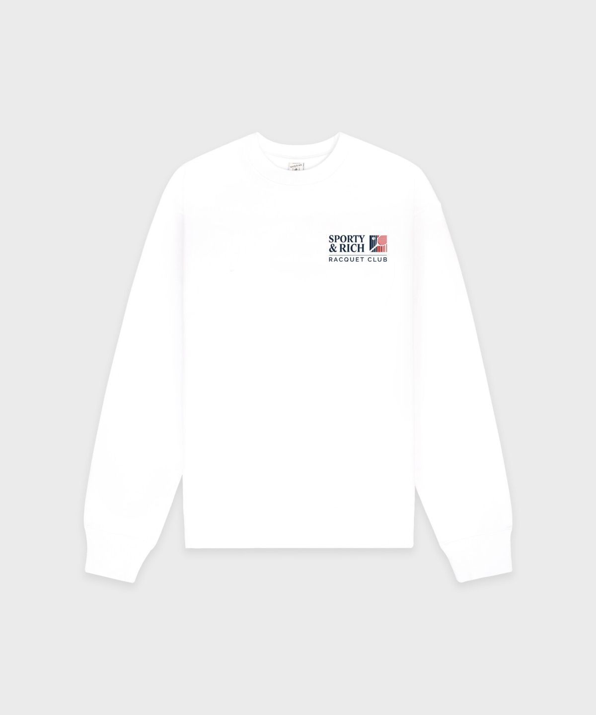스포티앤리치(SPORTY&RICH) 프로모 크루넥 남여공용 - 화이트 R265AUW023