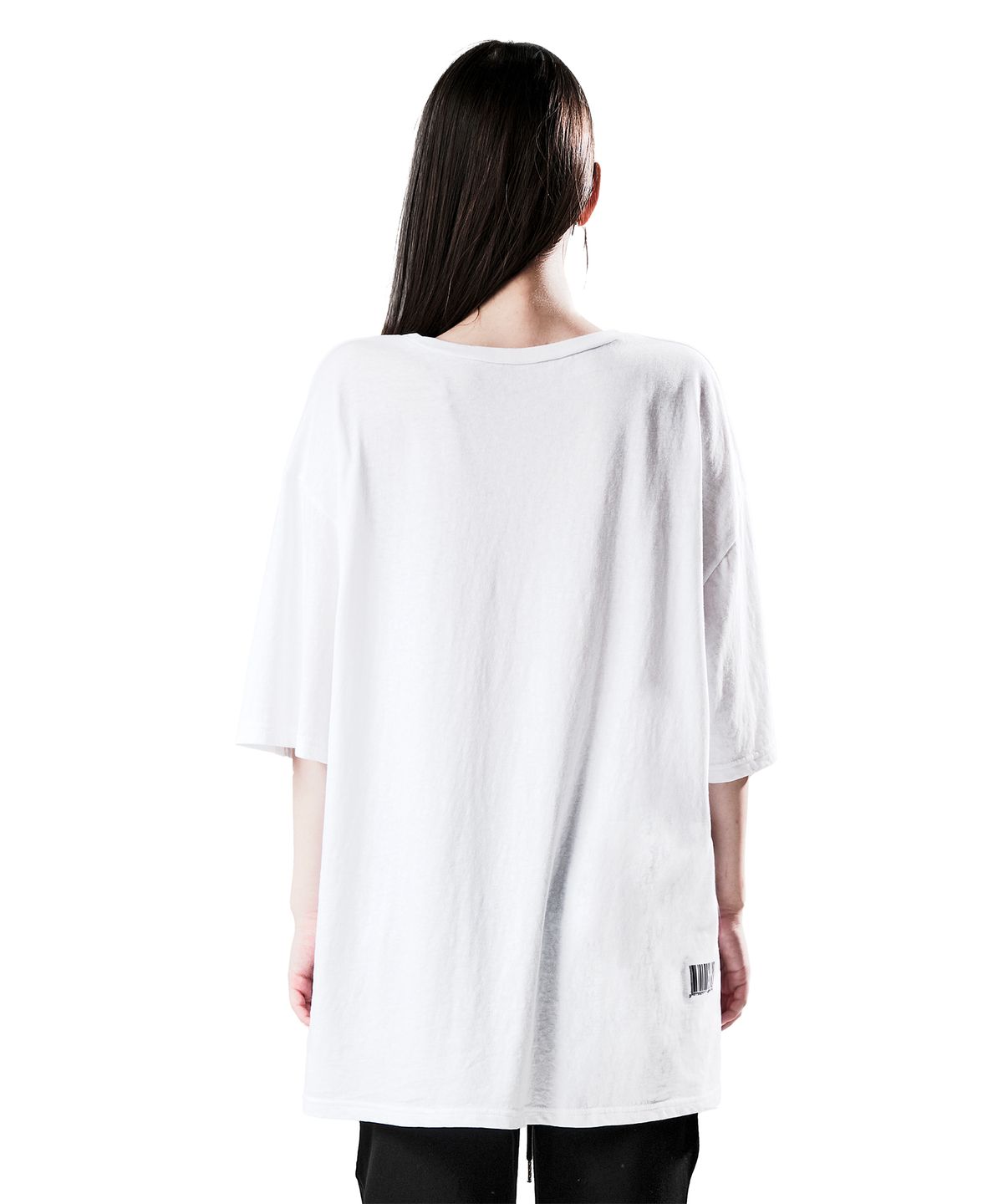 이양(EYANG) NO.122 BAR CODE T-SHIRT WHITE