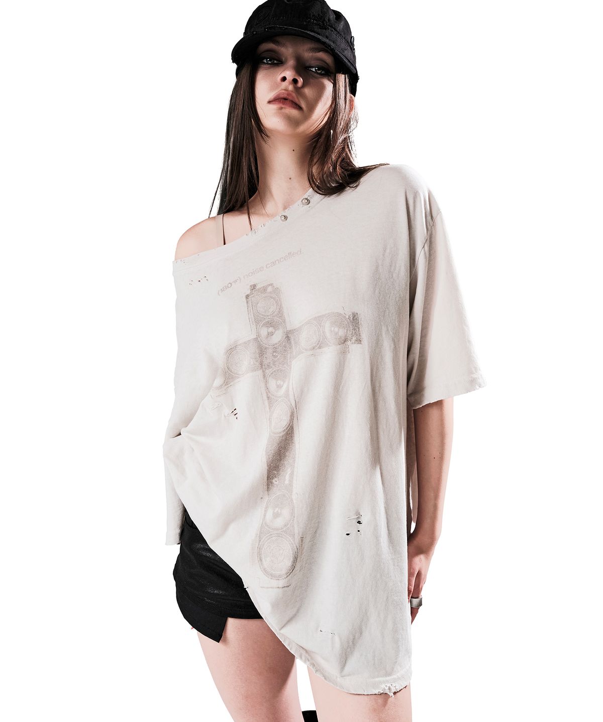 이양(EYANG) CROSS SPEAKER VINTAGE T-SHIRT