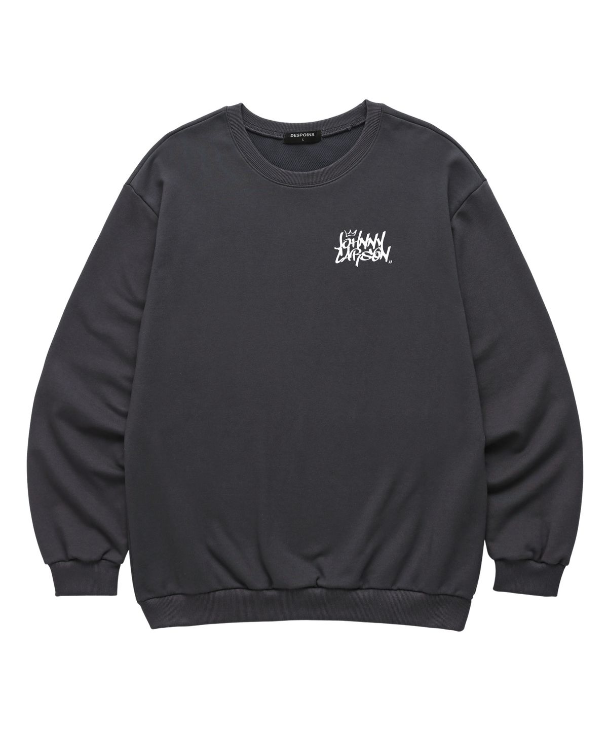자니카슨(JOHNNY CARSON) Classic Graffiti Logo 맨투맨 (JCLTS016) 차콜