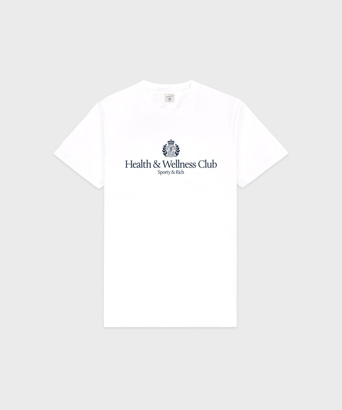 스포티앤리치(SPORTY&RICH) H&W 크레스트 티셔츠 남여공용 - 화이트 R265AUT018