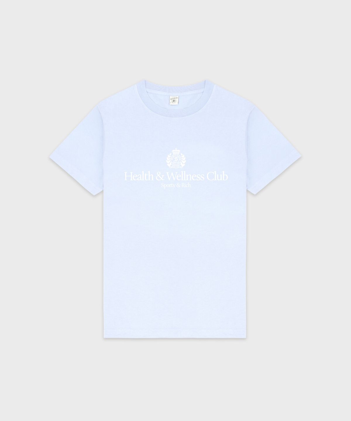 스포티앤리치(SPORTY&RICH) H&W 크레스트 티셔츠 남여공용 - 시엘 R265AUT017