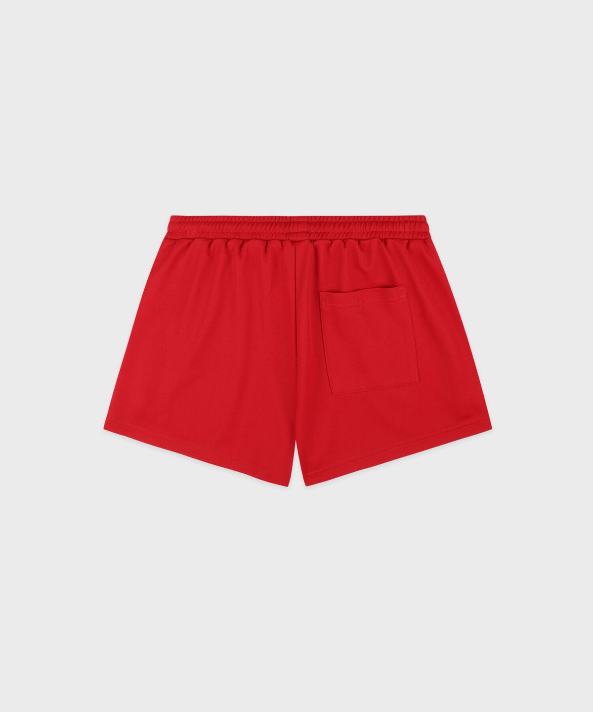 스포티앤리치(SPORTY&RICH) 시그니쳐 로고 레트로 트랙 쇼츠 - 레드 R265AW7011
