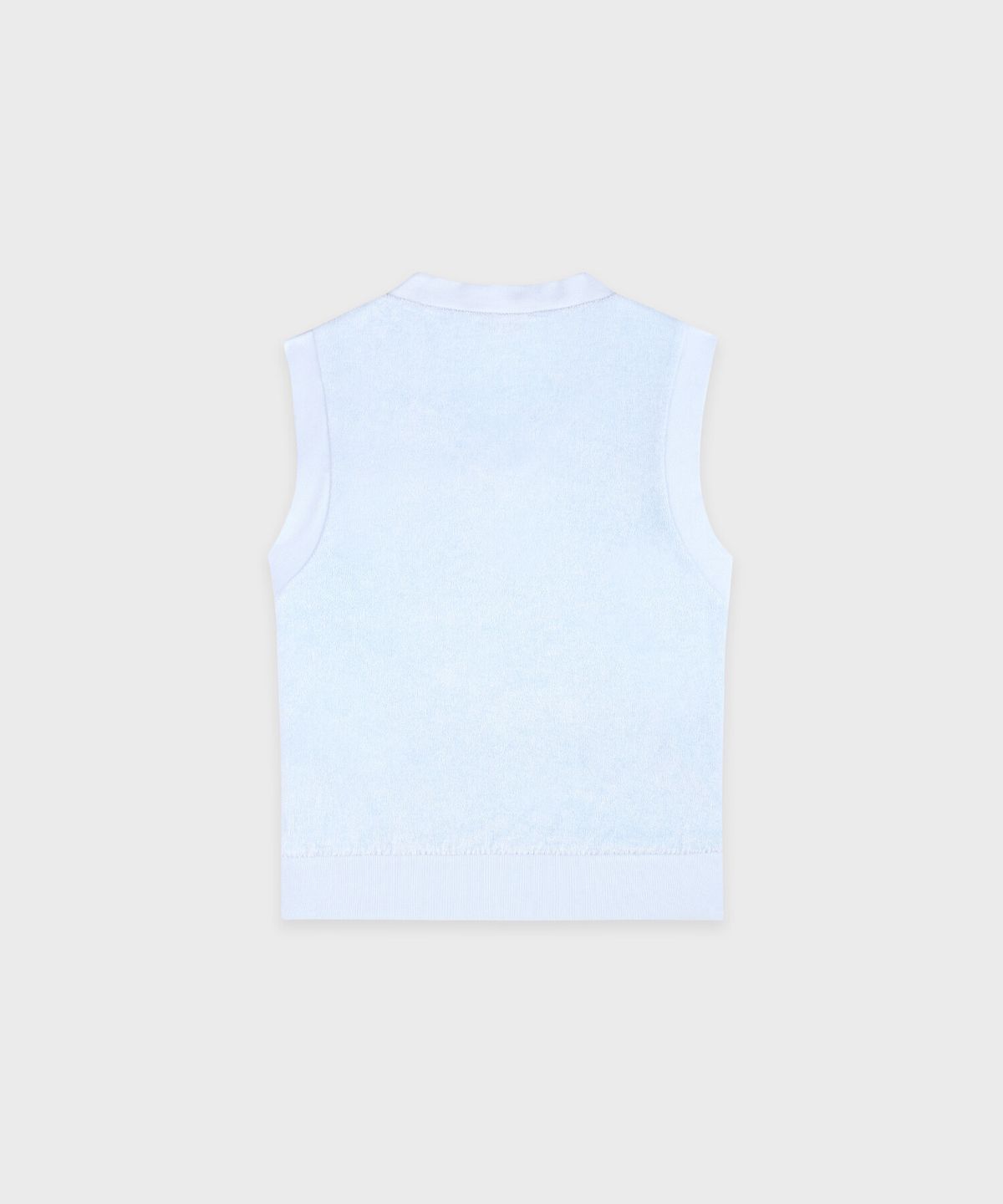 스포티앤리치(SPORTY&RICH) 시그니쳐 로고 테리 베스트- 시엘 R265AWV003