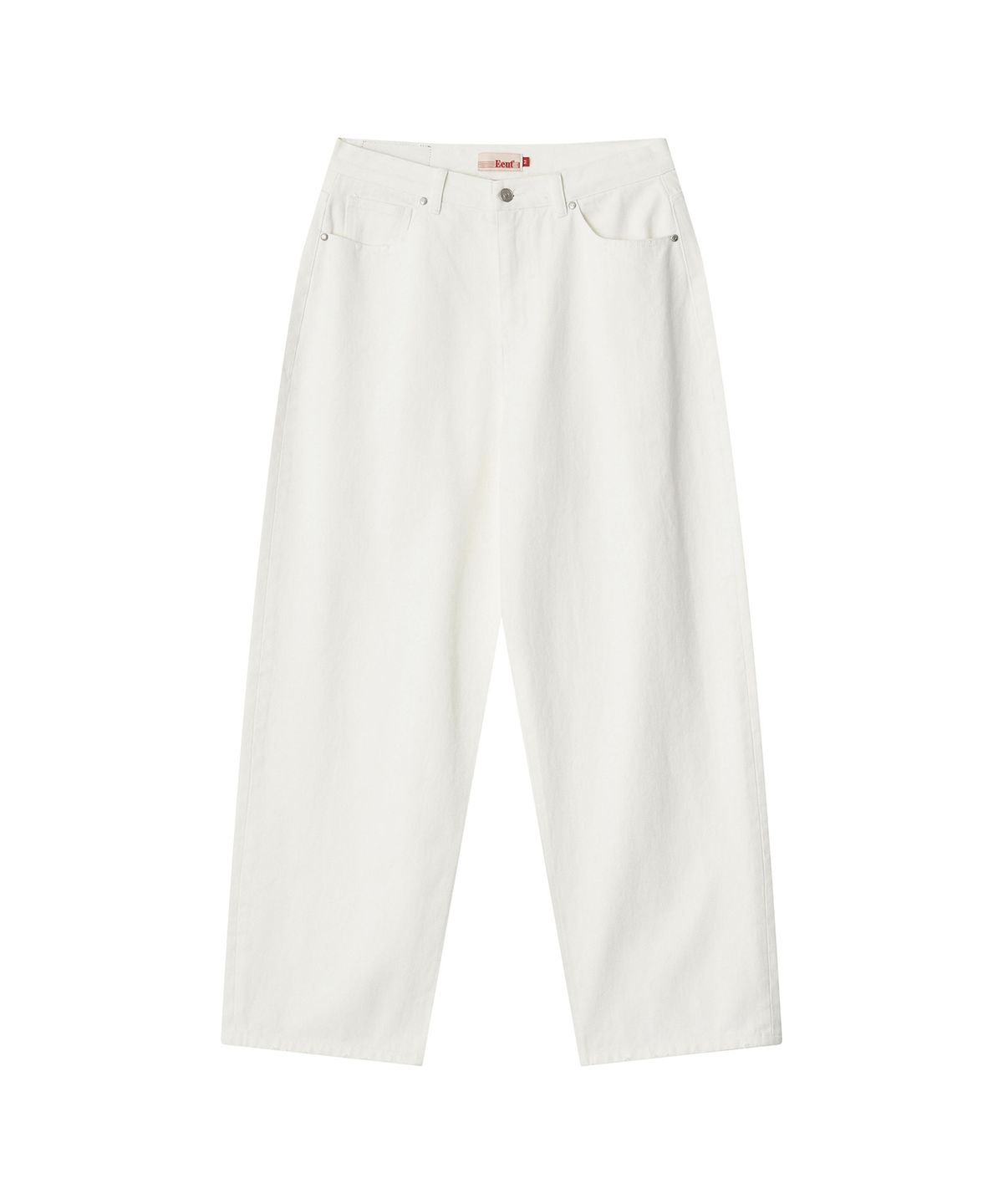 이우트(EEUT) ARCHIVE LABEL DENIM PANTS / WHITE