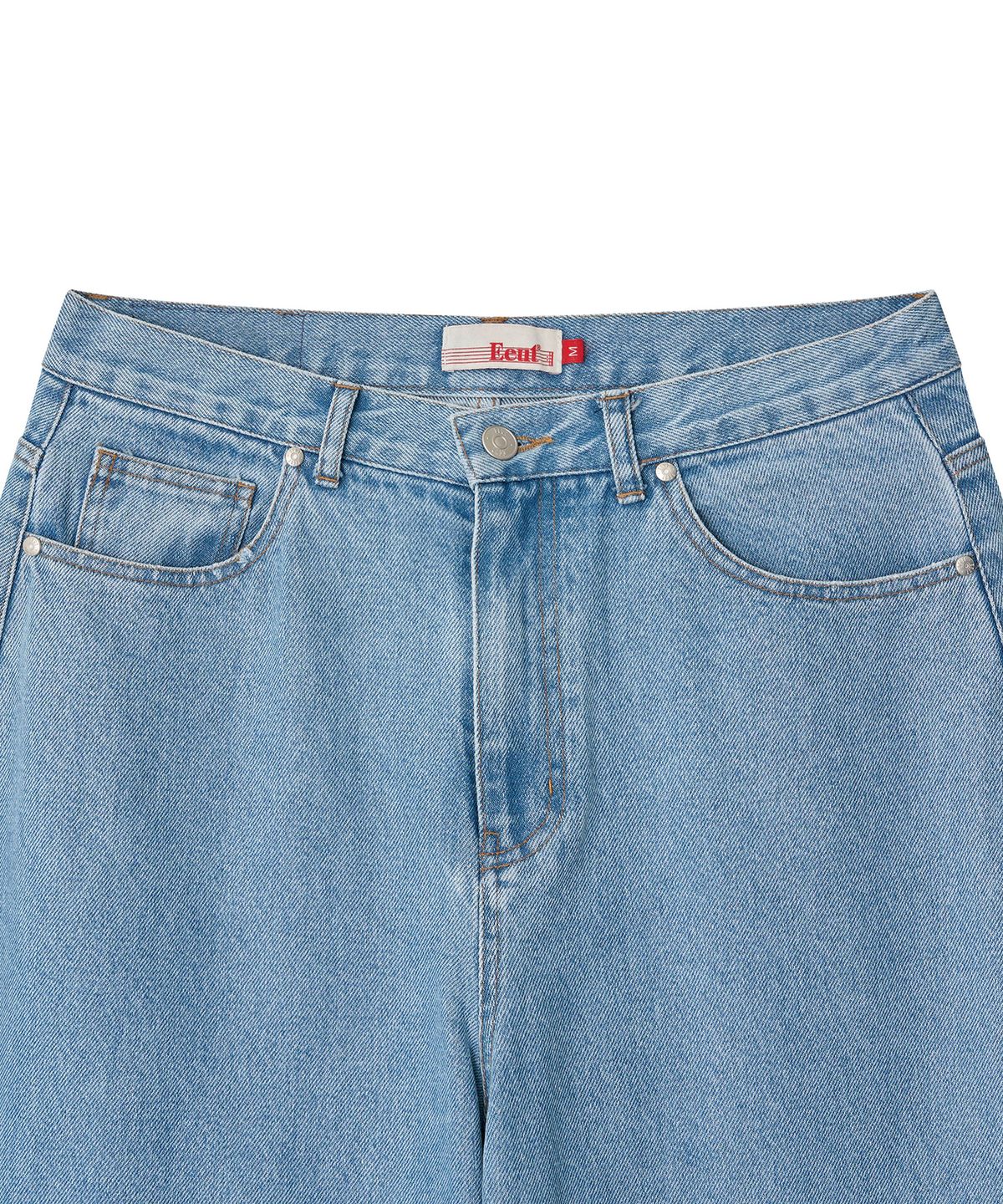 이우트(EEUT) ARCHIVE LABEL DENIM PANTS / LIGHT INDIGO