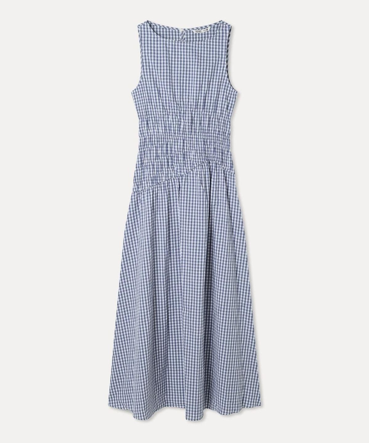 미쏘(MIXXO) 체크 밴딩 롱 원피스_MIWOWG709G